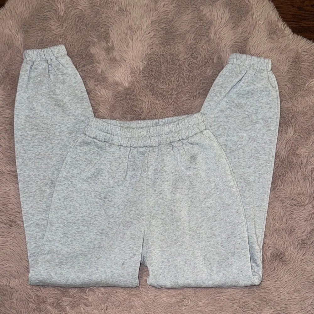 SHEIN Light Gray Joggers girls women’s XXS petite sweatpants casual athleisure - Picture 4 of 10